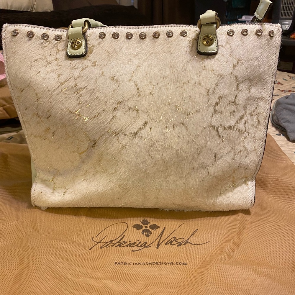 Patricia Nash White Calfhair Zancona